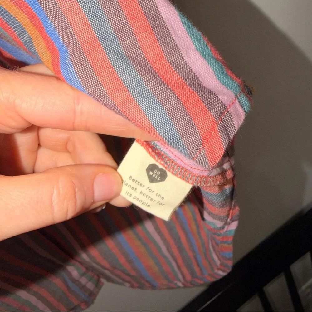 Madewell Rainbow Shirt - Size M - Picture 10 of 10